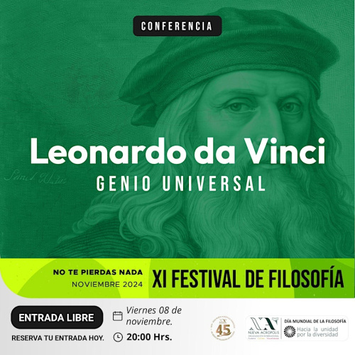 Conferencia: Leonardo da Vinci, genio universal.